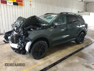 2022 Kia Sorento X-Line S with VIN 5XYRLDLC7NG124005, listed as a Copart auction lot 64367385 with 51,196 mi miles and Salvage title. Bid and sale history available at DreamBid. Image 1.