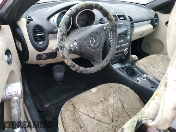 2005 Mercedes-Benz SLK-Class with VIN WDBWK56F45F061321, listed as a Copart auction lot 76955764 with Not Provided miles and Salvage Title. Bid and sale history available at carsss.com. Image 8.