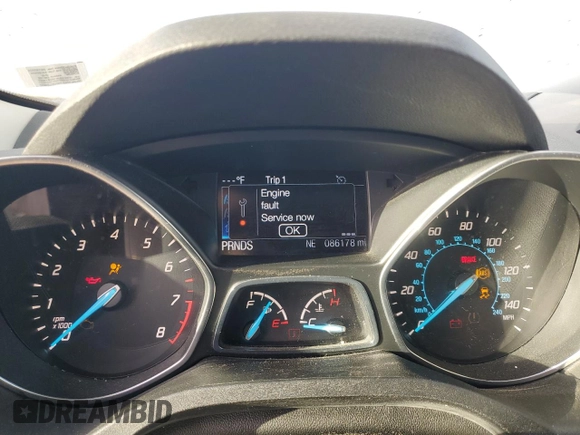 2014 Ford Escape Titanium with VIN 1FMCU0JX1EUB15697, listed as a Copart auction lot 48386535 with 86,178 mi miles and Salvage Title. Bid and sale history available at carsss.com. Image 9.