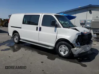 2019 Chevrolet Express Cargo z VIN 1GCWGAFG9K1299520, wystawiony jako Copart lot #60213205 z przebiegiem 116 068 mil mil oraz Szkoda całkowita • Salvage title. Historia ofert i sprzedaży dostępna na DreamBid. Obrazek 4.