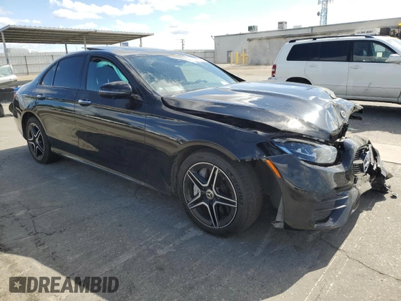 2022 Mercedes-Benz E 350 with VIN W1KZF8DB0NB077775, listed as a Copart auction lot 56567085 with 39,548 mi miles and Salvage title. Bid and sale history available at DreamBid. Image 4.
