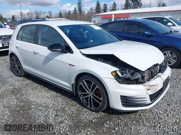 2017 Volkswagen GTI S z VIN 3VW447AU3HM041888, wystawiony jako IAAI lot #41828186 z przebiegiem 53 307 mil mil oraz . Historia ofert i sprzedaży dostępna na DreamBid. Obrazek 1.