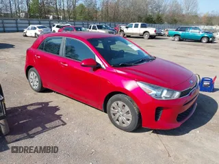 2018 Kia Rio LX with VIN 3KPA25AB0JE050210, listed as a IAAI auction lot 41917599 with 99,687 mi miles and . Bid and sale history available at DreamBid. Image 1.