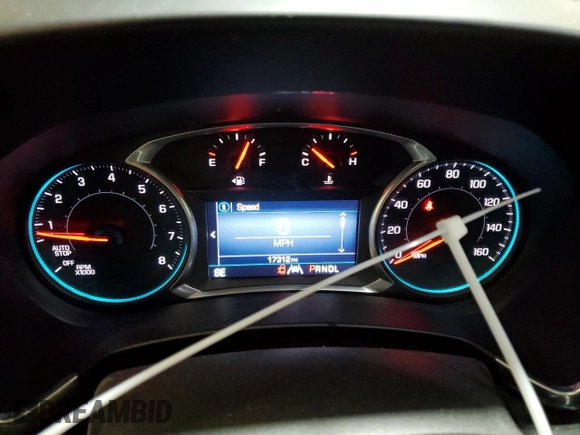 2021 Chevrolet Equinox LT with VIN 3GNAXUEV8MS122087, listed as a Copart auction lot 47523005 with 17,312 mi miles and Salvage Title. Bid and sale history available at DreamBid. Image 9.