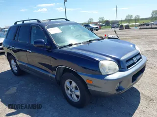 2005 Hyundai Santa Fe GLS with VIN KM8SC73E95U956010, listed as a IAAI auction lot 42134272 with 190,895 mi miles. Bid and sale history available at carsss.com. Image 1.