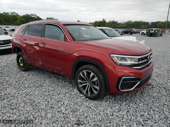 2022 Volkswagen Atlas Cross Sport 3.6L V6 SEL Premium R-Line with VIN 1V2FE2CA0NC210436, listed as a Copart auction lot 49678855 with 19,472 mi miles and Salvage Title. Bid and sale history available at carsss.com. Image 4.