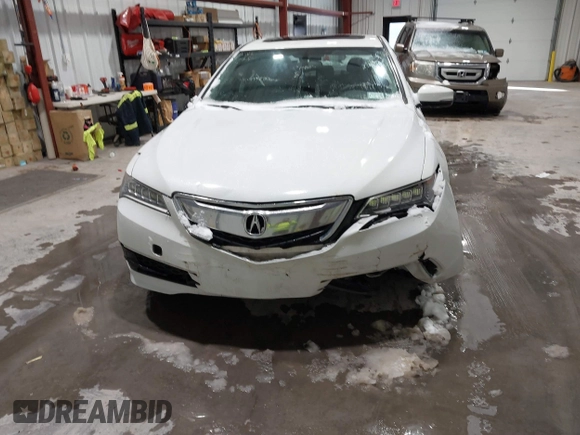 2016 Acura TLX with VIN 19UUB1F32GA015947, listed as a IAAI auction lot 41495180 with 101,789 mi miles. Bid and sale history available at carsss.com. Image 6.