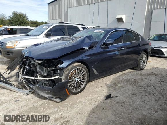2018 BMW 5 Series 530e with VIN WBAJA9C56JG623156, listed as a Copart auction lot 37451484 with Not provided miles and . Bid and sale history available at DreamBid. Image 1.