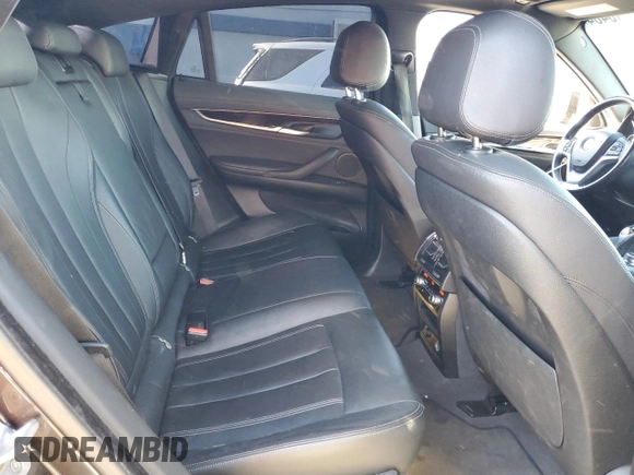 2017 BMW X6 sDrive35i with VIN 5UXKU0C3XH0G68923, listed as a Copart auction lot 83818484 with 0 mi miles and Salvage Title. Bid and sale history available at carsss.com. Image 12.