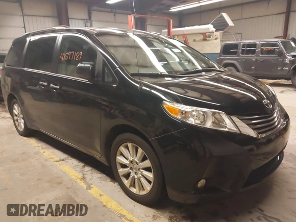 2013 Toyota Sienna XLE with VIN 5TDDK3DC0DS067993, listed as a IAAI auction lot 41597189 with 159,314 mi miles and . Bid and sale history available at DreamBid. Image 1.