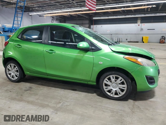 2012 Mazda 2 Sport with VIN JM1DE1KY9C0151578, listed as a Copart auction lot 52625055 with 123,812 mi miles and Salvage Title. Bid and sale history available at DreamBid. Image 4.