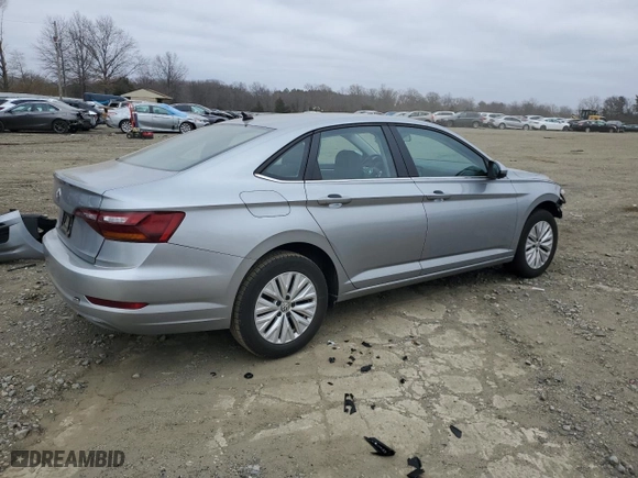 2019 Volkswagen Jetta S with VIN 3VWC57BU9KM219110, listed as a Copart auction lot 48653415 with 50,269 mi miles and Salvage Title. Bid and sale history available at carsss.com. Image 3.