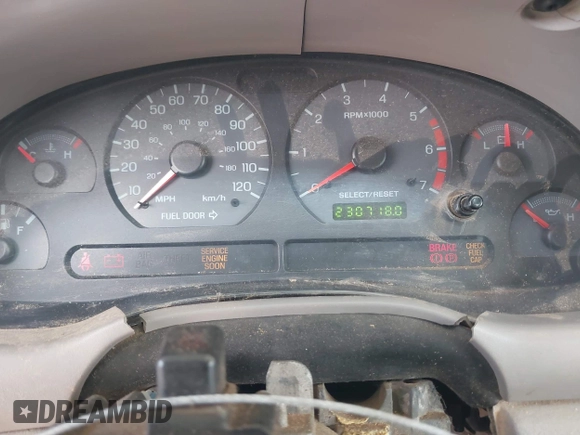 2002 Ford Mustang Standard with VIN 1FAFP40412F226151, listed as a IAAI auction lot 42414805 with 230,718 mi miles and . Bid and sale history available at DreamBid. Image 7.