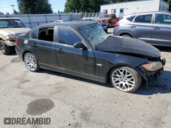 2007 BMW 3 Series 328i with VIN WBAVC53517FZ78772, listed as a Copart auction lot 67084735 with Not provided miles and Salvage title. Bid and sale history available at DreamBid. Image 4.