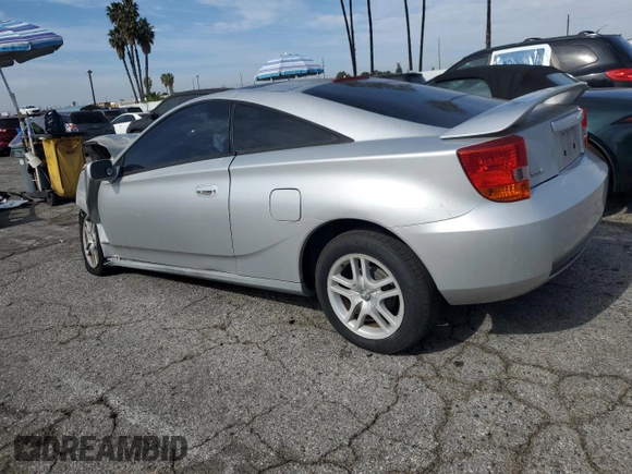 2002 Toyota Celica GT with VIN JTDDR32T420119754, listed as a Copart auction lot 43757025 with 81,490 mi miles and Salvage Title. Bid and sale history available at carsss.com. Image 2.