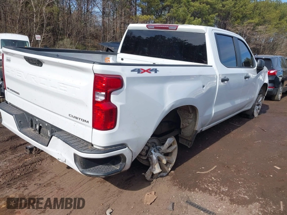 2024 Chevrolet Silverado 1500 Custom with VIN 3GCPDBEK4RG304028, listed as a IAAI auction lot 41400937 with 16,021 mi miles and . Bid and sale history available at DreamBid. Image 4.