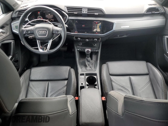 2022 Audi Q3 S line Premium Plus with VIN WA1EECF31N1058219, listed as a Copart auction lot 77456494 with 38,874 mi miles and Salvage Title. Bid and sale history available at carsss.com. Image 8.