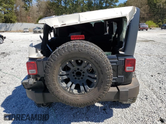 2014 Jeep Wrangler Unlimited Sport with VIN 1C4BJWDG7EL257811, listed as a Copart auction lot 50112335 with 218,530 mi miles and Salvage Title. Bid and sale history available at carsss.com. Image 6.