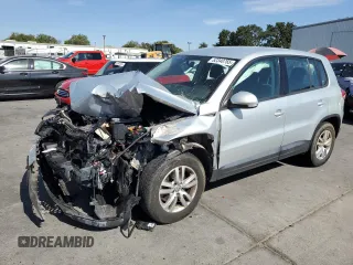 2013 Volkswagen Tiguan S with VIN WVGAV3AX4DW615586, listed as a Copart auction lot 62340765 with Not provided miles and Salvage title. Bid and sale history available at DreamBid. Image 1.