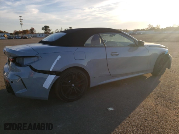 2023 BMW 4 Series 430i xDrive with VIN WBA43AT0XPCL59517, listed as a Copart auction lot 72859063 with 8,653 mi miles and Salvage Title. Bid and sale history available at DreamBid. Image 3.