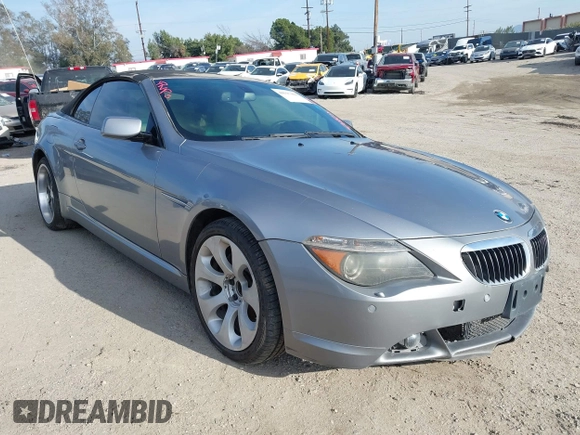 2007 BMW 6 Series 650i with VIN WBAEK13547CN82672, listed as a IAAI auction lot 40927402 with 183,197 mi miles. Bid and sale history available at carsss.com. Image 1.