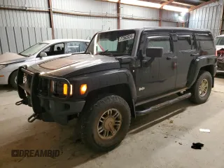 2007 Hummer H3 SUV with VIN 5GTDN13E478237997, listed as a Copart auction lot 77562024 with 171,799 mi miles and Salvage Title. Bid and sale history available at carsss.com. Image 1.