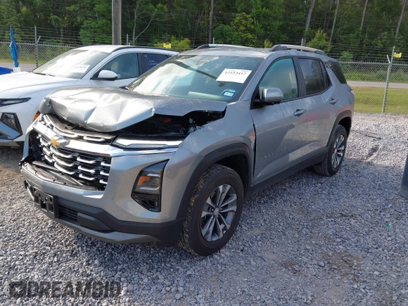 2025 Chevrolet Equinox FWD LT with VIN 3GNAXHEG5SL185017, listed as a IAAI auction lot 42153417 with 15,434 mi miles and . Bid and sale history available at DreamBid. Image 2.