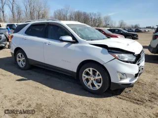 2020 Chevrolet Equinox Premier with VIN 2GNAXNEV7L6165449, listed as a Copart auction lot 47382675 with 73,261 mi miles and Non Repairable. Bid and sale history available at carsss.com. Image 4.