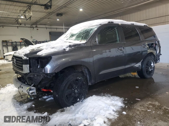 2018 Toyota Sequoia SR5 with VIN 5TDBY5G16JS157043, listed as a Copart auction lot 44807395 with 109,526 mi miles and Salvage Title. Bid and sale history available at carsss.com. Image 1.