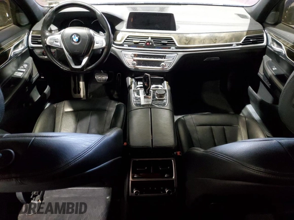 2019 BMW 7 Series 740i xDrive with VIN WBA7E4C50KGV28708, listed as a Copart auction lot 55141895 with 130,925 mi miles and Clean title. Bid and sale history available at DreamBid. Image 8.