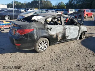 2012 Hyundai Accent GLS with VIN KMHCT4AE2CU083560, listed as a Copart auction lot 82301044 with 0 mi miles and Non Repairable. Bid and sale history available at carsss.com. Image 3.