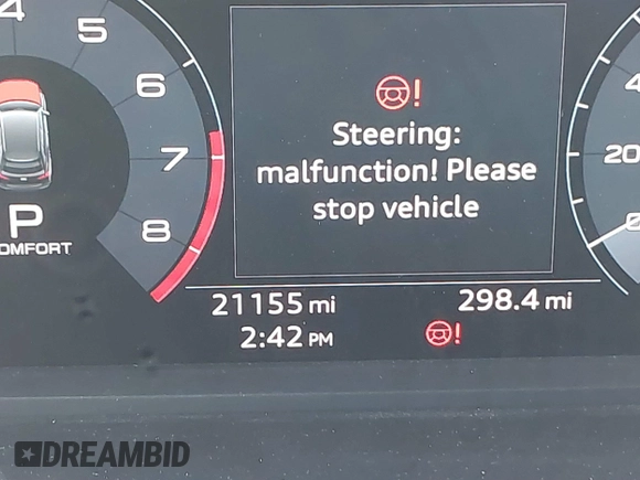 2020 Audi Q3 S line Premium Plus with VIN WA1EECF36L1103748, listed as a IAAI auction lot 41368428 with 21,155 mi miles and . Bid and sale history available at DreamBid. Image 16.