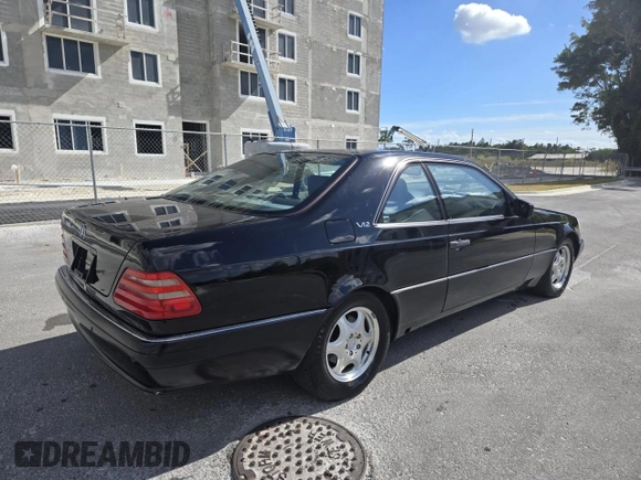 1998 MERCEDES-BENZ CL-CLASS 600 with VIN WDBGA76G5WA397263, listed as a Copart auction lot 43164325 with 110,419 mi miles and Clean Title. Bid and sale history available at DreamBid. Image 4.