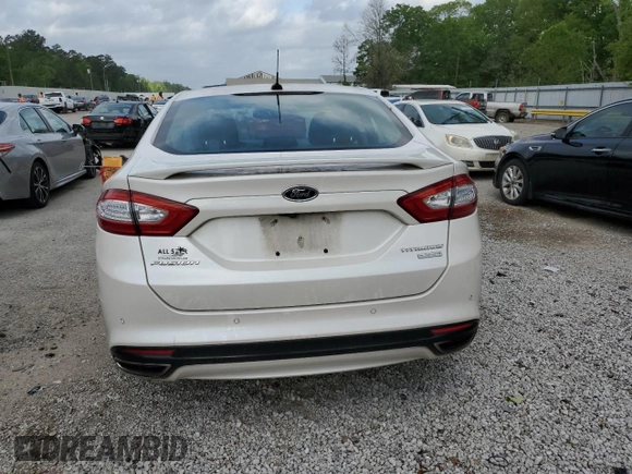 2016 Ford Fusion Titanium with VIN 3FA6P0K91GR228039, listed as a Copart auction lot 51342075 with 93,502 mi miles and Clean Title. Bid and sale history available at DreamBid. Image 6.