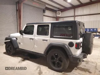2020 Jeep Wrangler Unlimited Sport Altitude with VIN 1C4HJXDN5LW204180, listed as a Copart auction lot 45308075 with 67,340 mi miles and Salvage title. Bid and sale history available at DreamBid. Image 2.