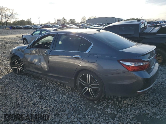 2017 Honda Accord Touring with VIN 1HGCR3F97HA032008, listed as a Copart auction lot 41824625 with 56,965 mi miles and Salvage title. Bid and sale history available at DreamBid. Image 2.