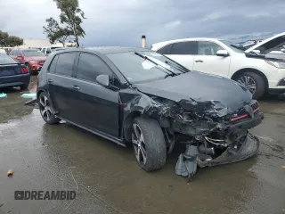 2016 Volkswagen Golf GTI SE with VIN 3VW4T7AU8GM034064, listed as a Copart auction lot 44057985 with 99,393 mi miles and Salvage Title. Bid and sale history available at carsss.com. Image 4.