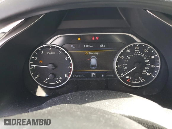 2018 Nissan Murano SV with VIN 5N1AZ2MG0JN197006, listed as a Copart auction lot 49572025 with 87,903 mi miles and Salvage Title. Bid and sale history available at DreamBid. Image 9.