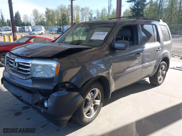 2014 Honda Pilot EX-L with VIN 5FNYF4H54EB056427, listed as a IAAI auction lot 42029205 with 1 mi miles. Bid and sale history available at carsss.com. Image 16.