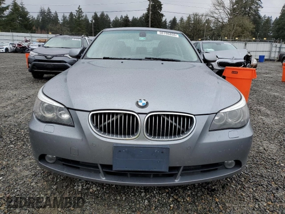 2007 BMW 5 Series 525i with VIN WBANE53587CW65729, listed as a Copart auction lot 50196855 with 178,956 mi miles and Salvage Title. Bid and sale history available at carsss.com. Image 5.