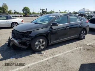2017 Hyundai Ioniq SEL with VIN KMHC75LCXHU024222, listed as a Copart auction lot 61100395 with 100,016 mi miles and Salvage title. Bid and sale history available at DreamBid. Image 1.