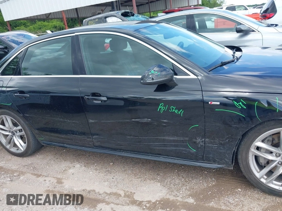 2023 Audi A4 S line Premium Plus with VIN WAUEAAF45PN016577, listed as a IAAI auction lot 42097454 with 55,676 mi miles and . Bid and sale history available at DreamBid. Image 13.