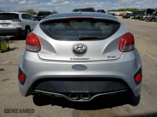 2016 Hyundai Veloster Turbo with VIN KMHTC6AE1GU263159, listed as a Copart auction lot 53990535 with 116,151 mi miles and Clean Title. Bid and sale history available at carsss.com. Image 6.