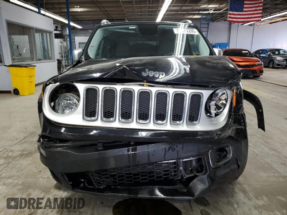 2017 Jeep Renegade Limited z VIN ZACCJBDB3HPE39829, wystawiony jako Copart lot #60573295 z przebiegiem 64 038 mil mil oraz Szkoda całkowita • Salvage title. Historia ofert i sprzedaży dostępna na DreamBid. Obrazek 5.