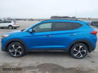 2016 Hyundai Tucson Eco with VIN KM8J3CA28GU041357, listed as a IAAI auction lot 41661997 with 87,000 mi miles. Bid and sale history available at carsss.com. Image 14.