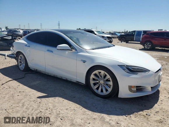 2016 Tesla Model S 90D with VIN 5YJSA1E21GF150460, listed as a Copart auction lot 48160495 with 84,761 mi miles and Salvage Title. Bid and sale history available at DreamBid. Image 4.
