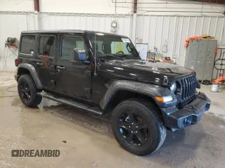 2022 Jeep Wrangler Unlimited Sport with VIN 1C4HJXDN9NW264238, listed as a Copart auction lot 87304774 with 33,217 mi miles and Salvage Title. Bid and sale history available at DreamBid. Image 4.