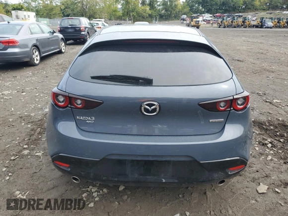 2023 Mazda 3 S Carbon Edition with VIN JM1BPBLM3P1618402, listed as a Copart auction lot 73179284 with 7,318 mi miles and Salvage title. Bid and sale history available at DreamBid. Image 6.