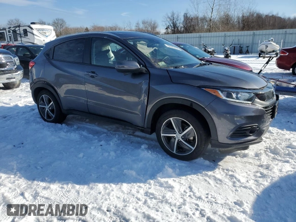 2022 Honda HR-V EX with VIN 3CZRU6H5XNM775421, listed as a Copart auction lot 42942435 with 25,832 mi miles and Salvage Title. Bid and sale history available at DreamBid. Image 4.