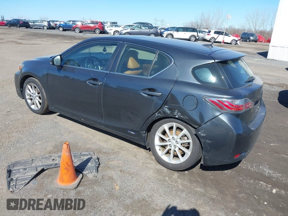 2011 Lexus CT 200h with VIN JTHKD5BH1B2007140, listed as a IAAI auction lot 41893295 with 182,935 mi miles and . Bid and sale history available at DreamBid. Image 3.